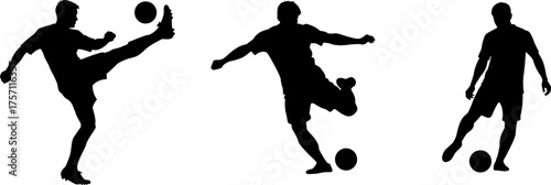 Set of soccer illustration