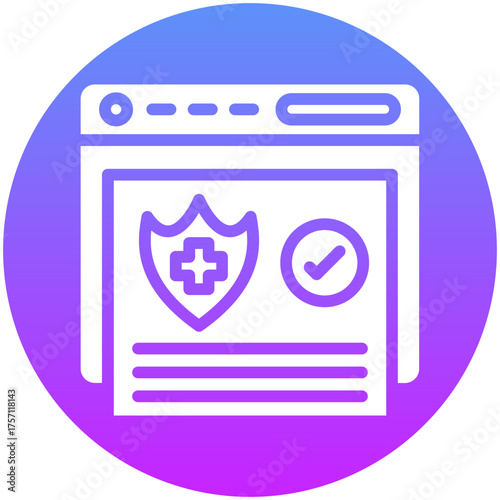 Online Insurance Enrollment Icon