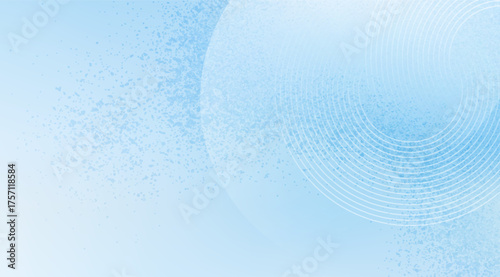 A light blue gradient background is subtly accented with textured circles and concentric line patterns, creating a calming and modern visual effect that is aesthetically pleasing