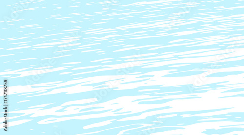 The light blue abstract background presents soft, wavy lines creating a serene and calming visual effect that suggests movement and fluidity with a refreshing, airy feel