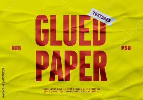 Glued White Paper Textures