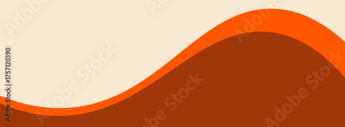 Bright wavy background with warm retro autumn colors. Cool hippie background. Retro psychedelic wavy design