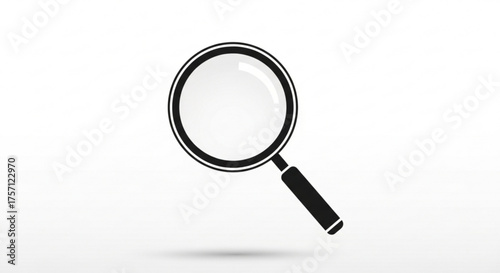 Magnifying glass icon vector search find zoom investigation discovery tool symbol graphic element illustration