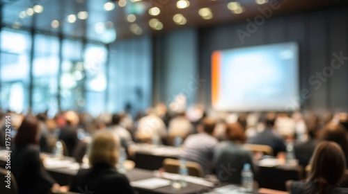 Wallpaper Mural Large audience in a conference hall Torontodigital.ca