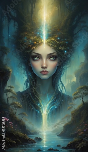 Fantasy Portrait - mystische Frau
