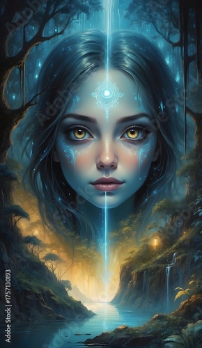 Fantasy Portrait - mystische Frau