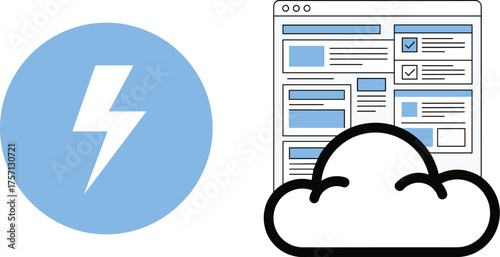 Cloud Computing Solutions and Accelerated Web Development for Modern Business: Innovative Technology, Data Storage, Fast Performance, Secure Network, Reliable Infrastructure, Agile Platforms, Digital
