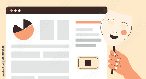 Data Masking Presentation: Hiding Information on a Browser with a Fake Identity, Impersonation or Pretense for Online Safety, Security, Protecting Privacy, and Business Analytics Deception on Website