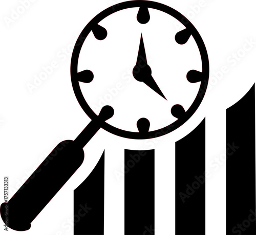 Time Performance and Data Analysis Icon