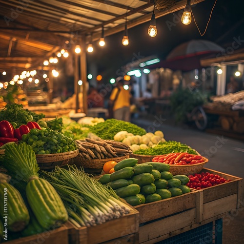 fruits and vegetables at the market