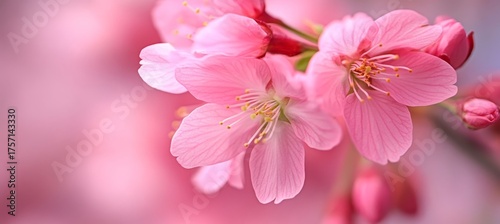 Close-Up Photography of Cherry Blossoms in Bloom, Highlighting Their Delicate Beauty and Details