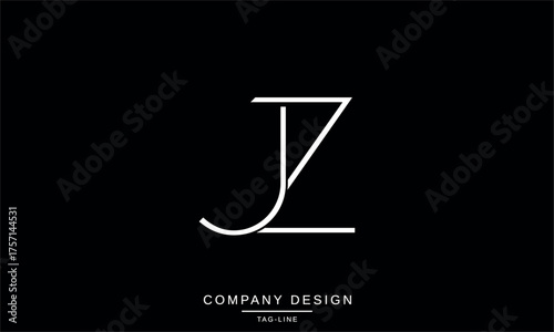 JZ, ZJ, J, Z Abstract Letters Logo Monogram Design Font Icon Vector