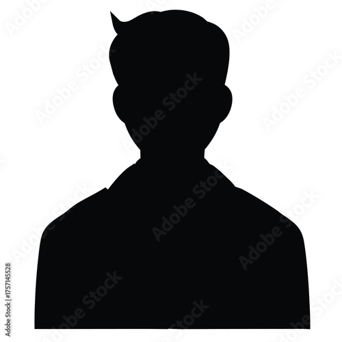 silhouette of a man in profile