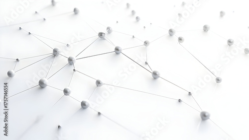 Modular Nodes On White Canvas