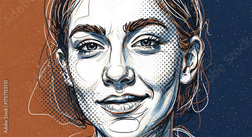 portrait of a girl with a mask