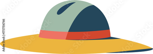 Minimal vector of a beach hat