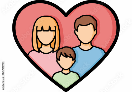Embracing the warmth of family, a heartwarming illustration of parental love and cherished childhood memories