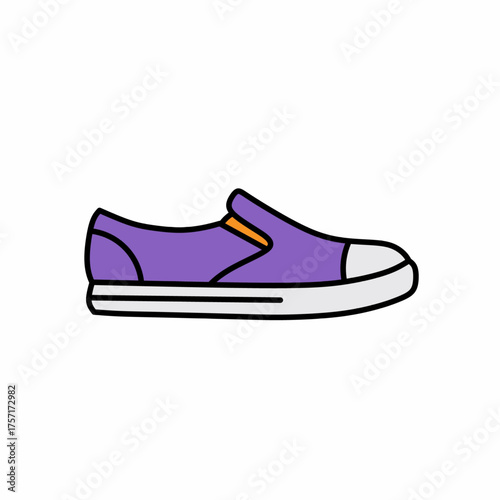 Stylish Slip-On Shoe Vector Illustration for Fashion and Comfort
