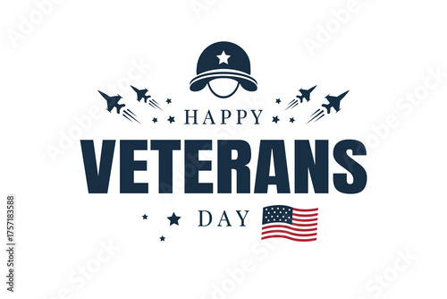 Veterans day greeting card or background. vector illustration.