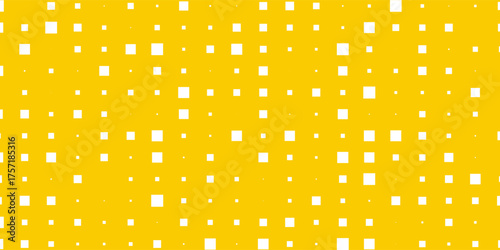Tile vector pattern with white polka dots on yellow background