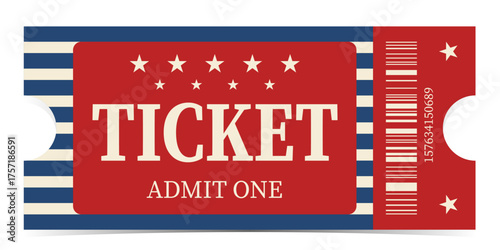 Ticket admit. Admit one ticket icons.