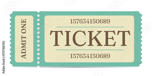 Ticket admit. Admit one ticket icons.
