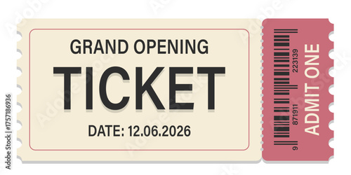 Ticket admit. Admit one ticket icons.