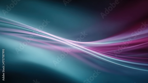 Abstract light streaks and flowing curves in digital art