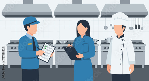 Food Service Professionals Discuss Kitchen Operations And Health Code Compliance