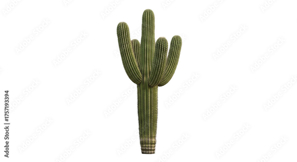 custom made wallpaper toronto digitalSaguaro cactus stands tall with multiple arms under even lighting, isolated against a solid .