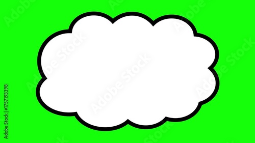 動く吹き出しのアニメーション