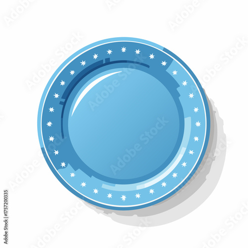 Blauer Teller