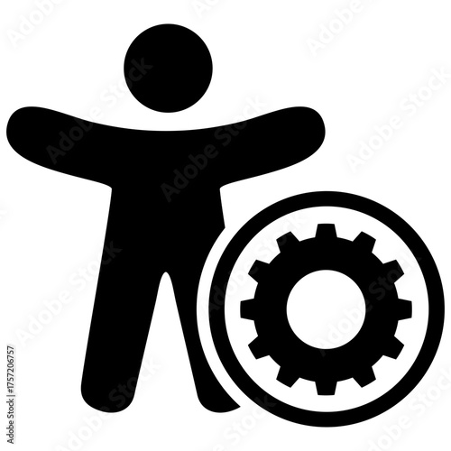 Vector Icon: Accessibility Settings and User Interface