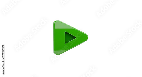 A green arrow faces right with a smaller inset arrow on a background. - high quality A green arrow faces right with a smaller inset arrow on a backgro