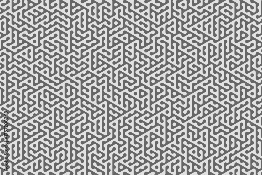 Fototapeta premium Cool modern unique geometric gray pattern, vector graphic