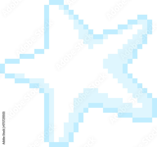 픽셀 무지개 구름