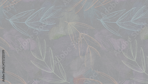 abstract tropical wall pattern for bathroom and tchiken tiles