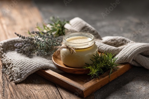 Minimalist Beef Tallow Cream Scene