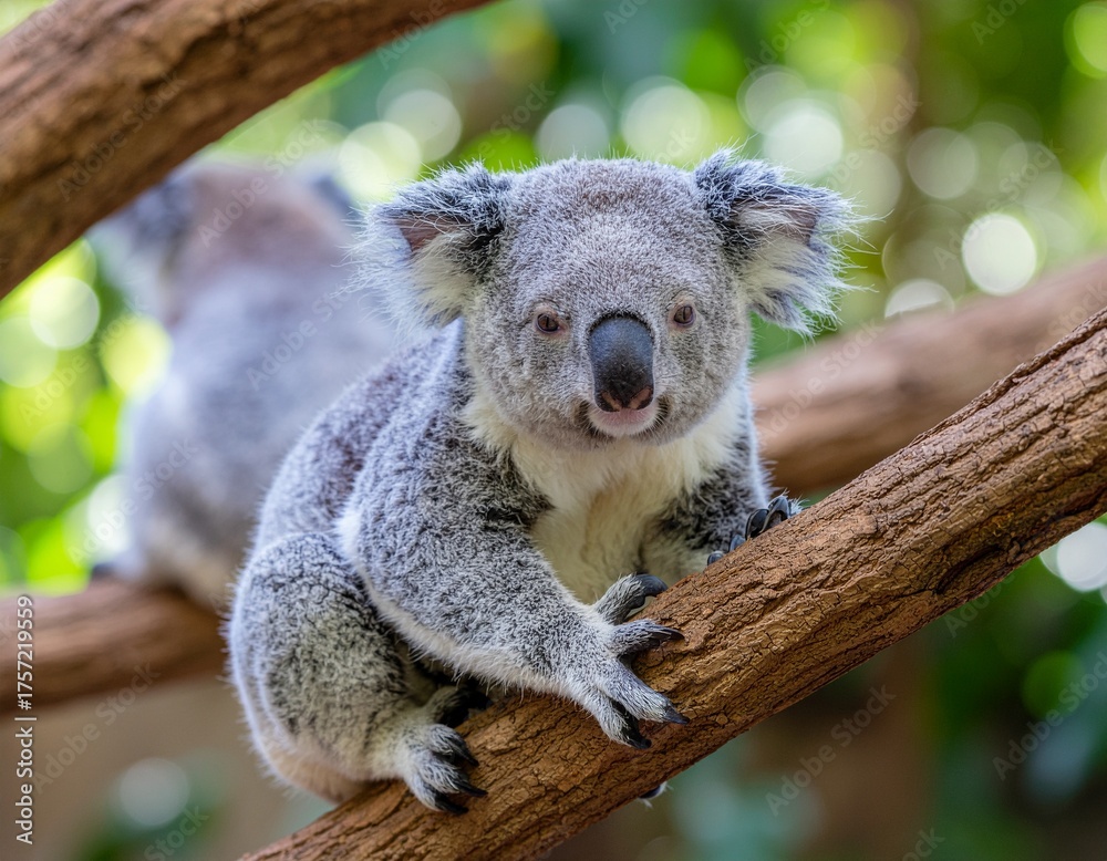 Naklejka premium koala in a tree