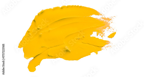 Yellow clay texture on transparent background.