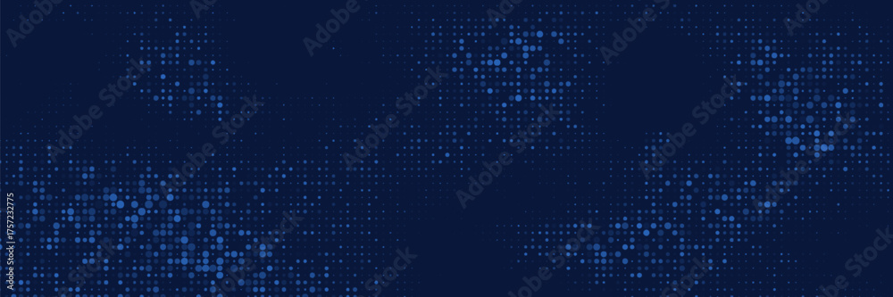 Obraz premium Blue Tech Finance Fintech Background Abstract Pixel Pattern. Abstract Business Tech Science Vector Backdrop.