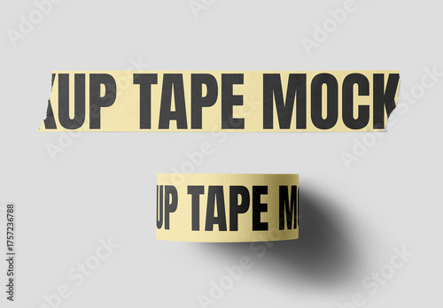 Tape Top View Mockup