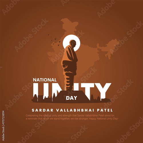 National Unity Day vector design, Sardar Vallabhbhai Patel.