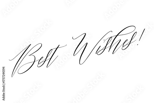 Best Wishes - The phrase "Best Wishes" on white background
