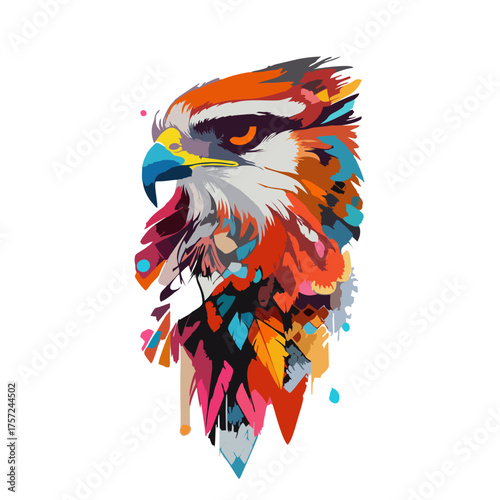 owl with a big blue eyes
