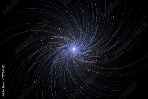 Cool starburst modern background, vector graphic