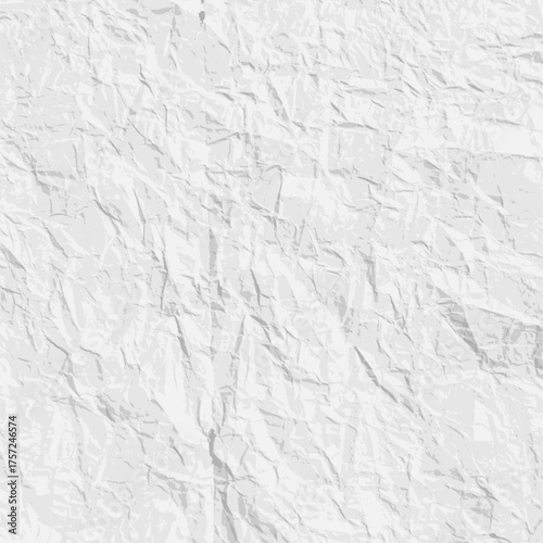crumpled wrinkled paper texture page rough blank creased sheet vector