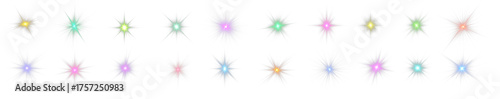 Elegant star PNGs with luminous sparkles and radiant gradients. Transparent beams enhance magic, festive energy, and visual appeal. Perfect for decorative graphics, digital illustrations, or abstract 