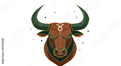 Zodiac Symbol, Digital Illustration, Astrological Theme, Graphic Design