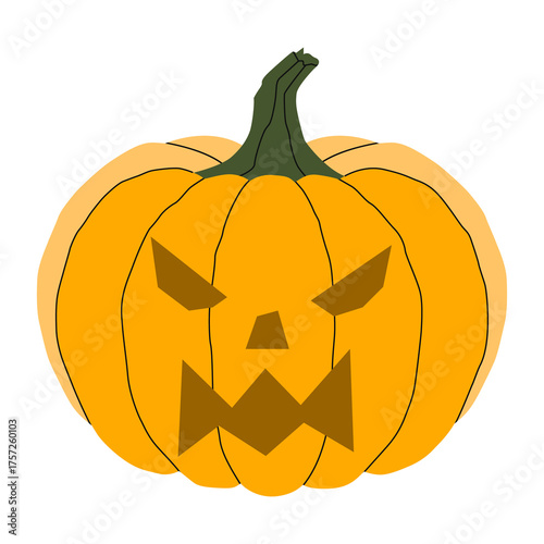 Halloween pumpkin element 2 cute, PNG illustration.